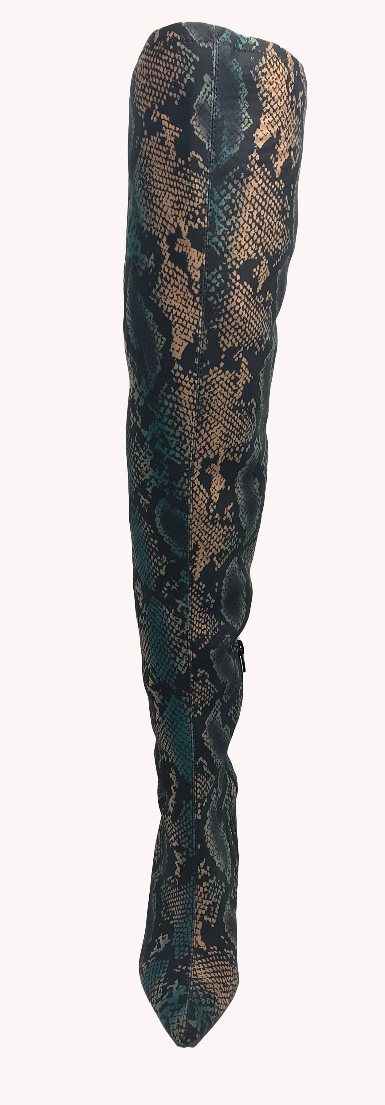 "La-La Snakeskin Boot"