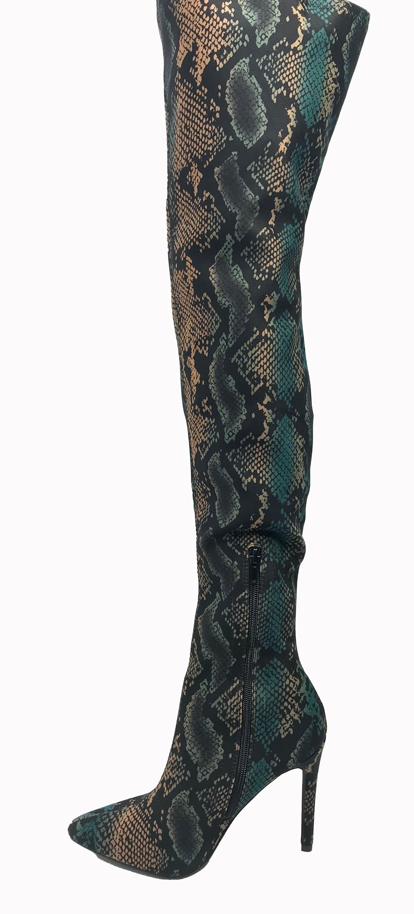 "La-La Snakeskin Boot"